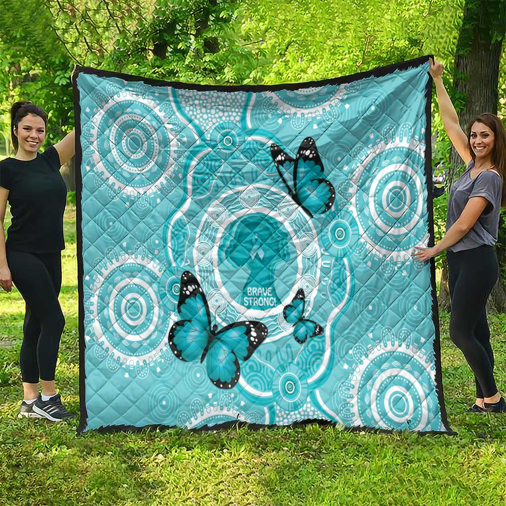 Australia Cervical Cancer Awareness Month Quilt Brave Strong Butterfly Aboriginal Art