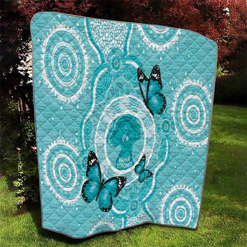 Australia Cervical Cancer Awareness Month Quilt Brave Strong Butterfly Aboriginal Art