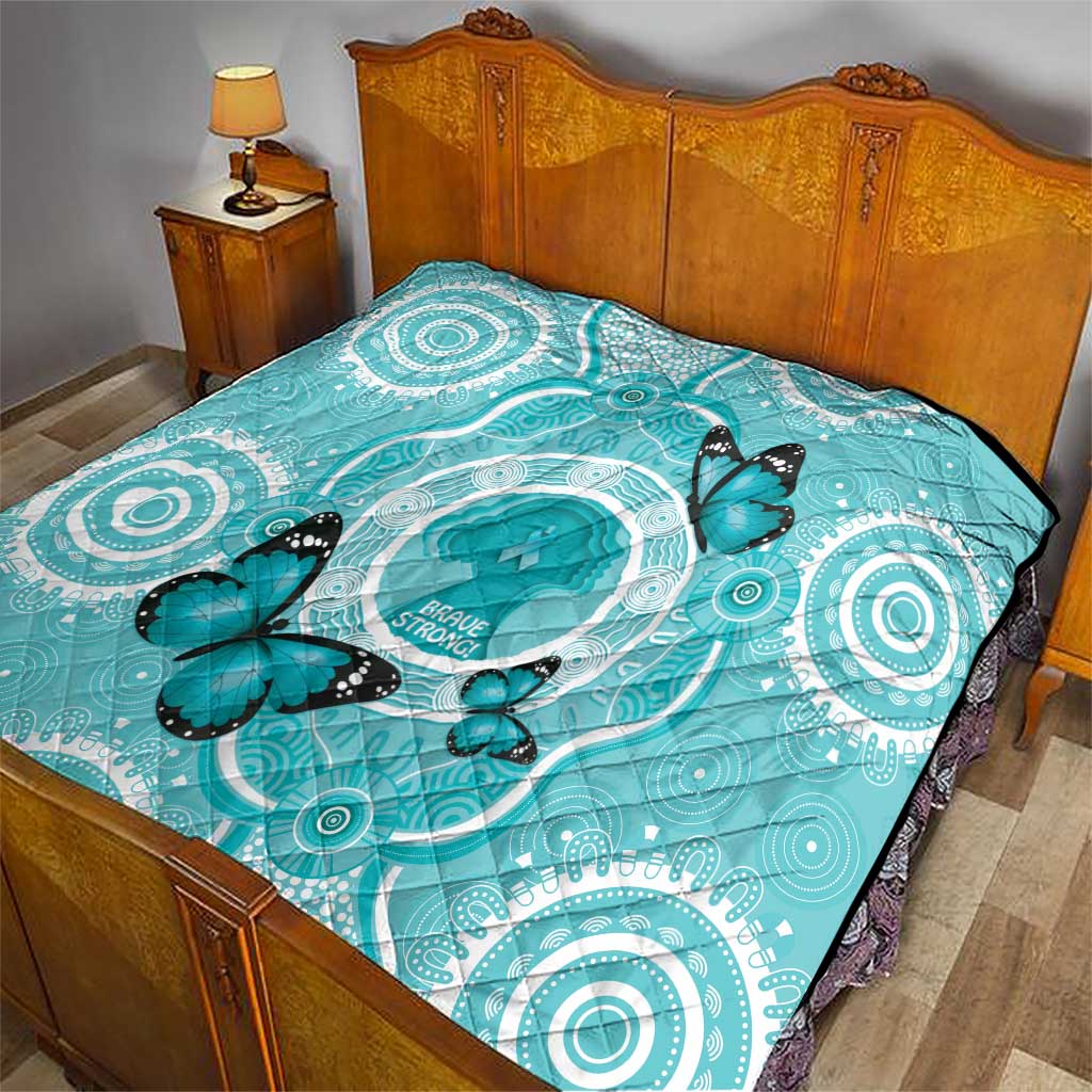 Australia Cervical Cancer Awareness Month Quilt Brave Strong Butterfly Aboriginal Art