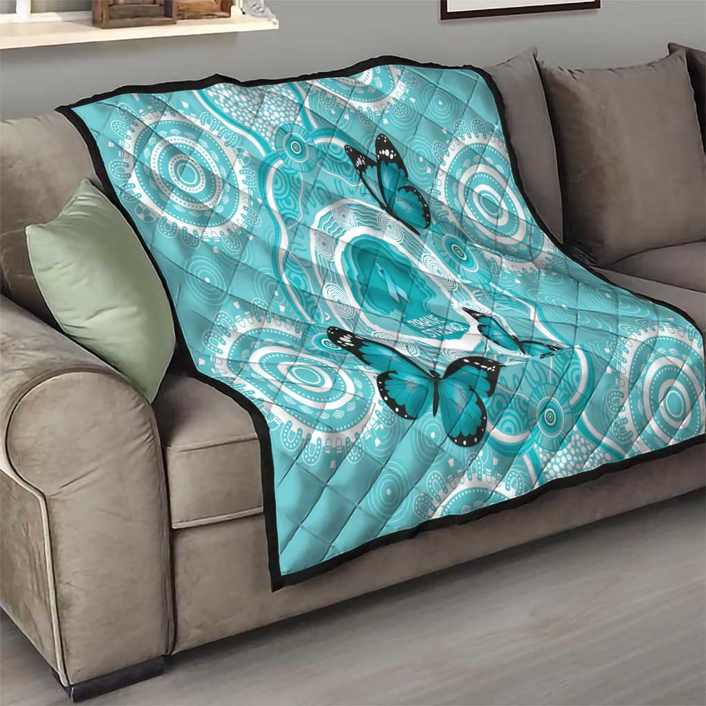 Australia Cervical Cancer Awareness Month Quilt Brave Strong Butterfly Aboriginal Art