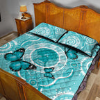 Australia Cervical Cancer Awareness Month Quilt Bed Set Brave Strong Butterfly Aboriginal Art