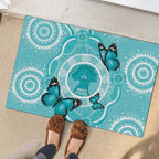 Australia Cervical Cancer Awareness Month Rubber Doormat Brave Strong Butterfly Aboriginal Art
