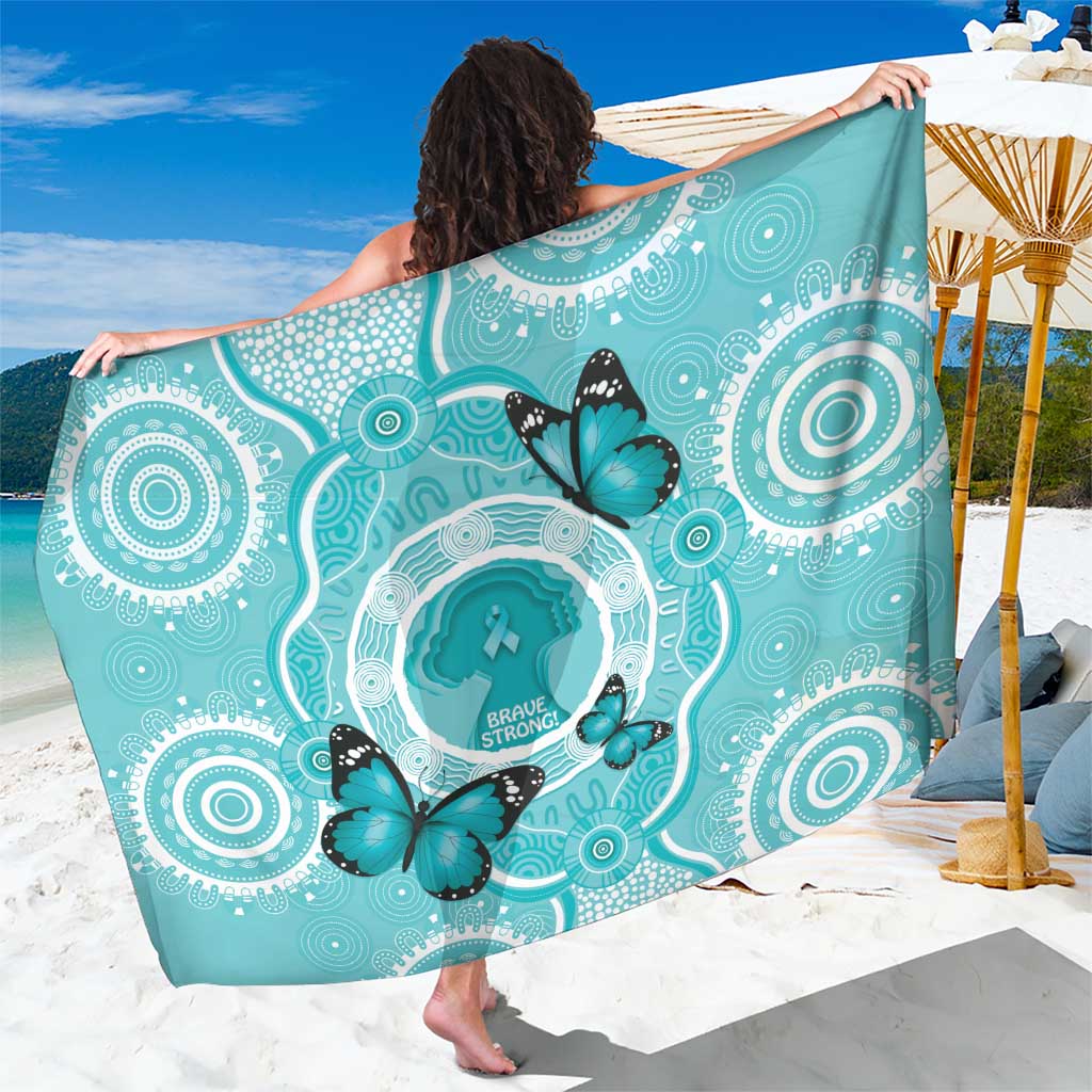 Australia Cervical Cancer Awareness Month Sarong Brave Strong Butterfly Aboriginal Art