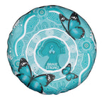 Australia Cervical Cancer Awareness Month Spare Tire Cover Brave Strong Butterfly Aboriginal Art