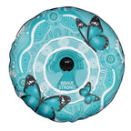 Australia Cervical Cancer Awareness Month Spare Tire Cover Brave Strong Butterfly Aboriginal Art