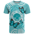 Australia Cervical Cancer Awareness Month T Shirt Brave Strong Butterfly Aboriginal Art