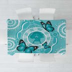 Australia Cervical Cancer Awareness Month Tablecloth Brave Strong Butterfly Aboriginal Art