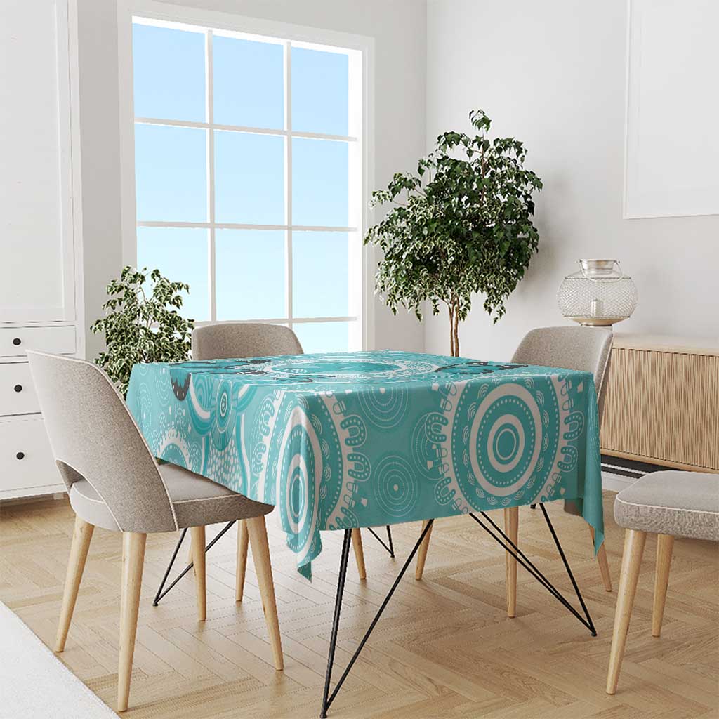 Australia Cervical Cancer Awareness Month Tablecloth Brave Strong Butterfly Aboriginal Art