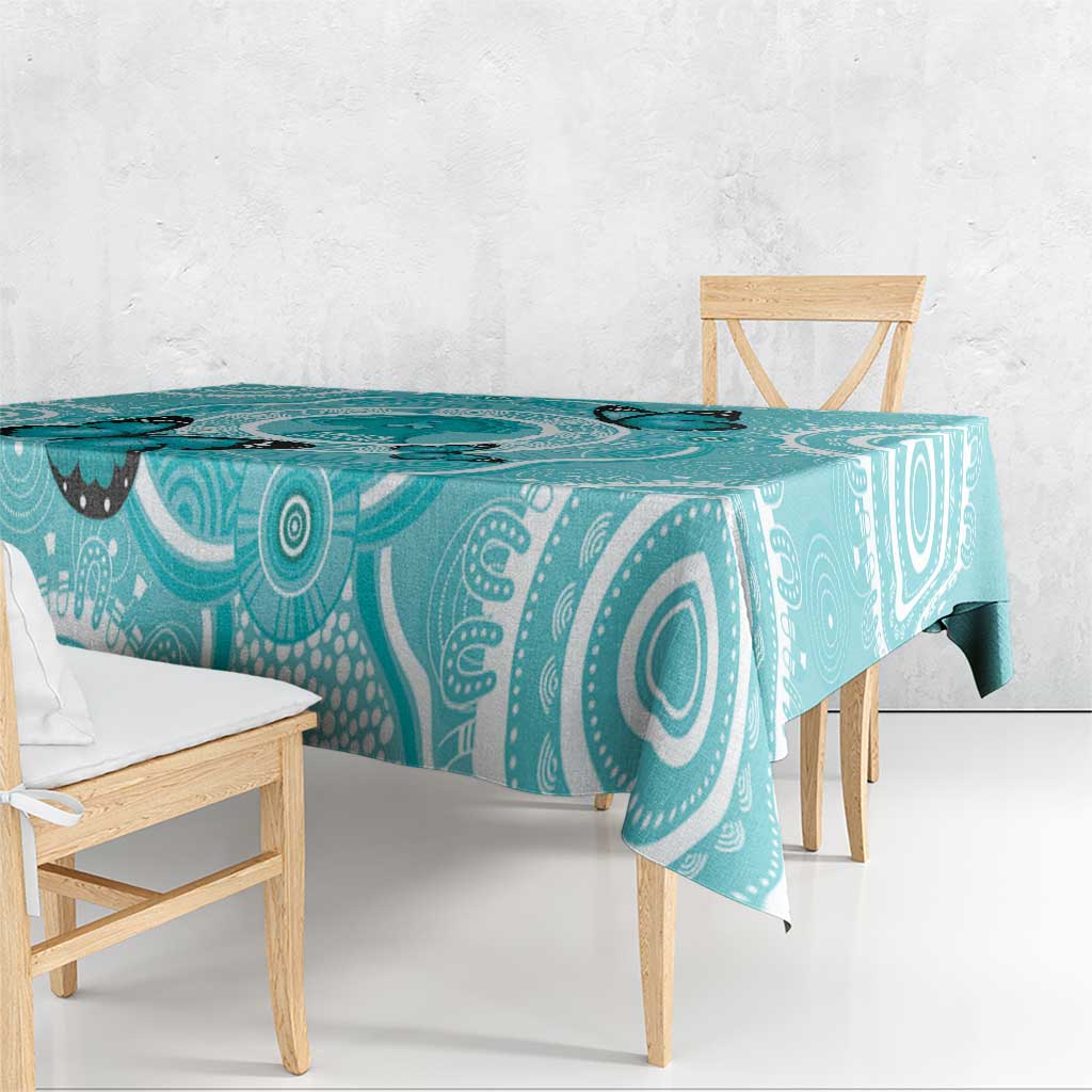 Australia Cervical Cancer Awareness Month Tablecloth Brave Strong Butterfly Aboriginal Art