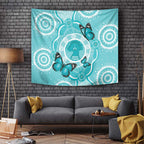 Australia Cervical Cancer Awareness Month Tapestry Brave Strong Butterfly Aboriginal Art