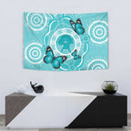 Australia Cervical Cancer Awareness Month Tapestry Brave Strong Butterfly Aboriginal Art