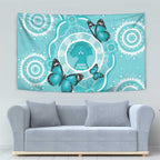 Australia Cervical Cancer Awareness Month Tapestry Brave Strong Butterfly Aboriginal Art