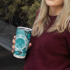 Australia Cervical Cancer Awareness Month Tumbler Cup Brave Strong Butterfly Aboriginal Art
