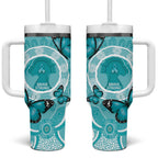 Australia Cervical Cancer Awareness Month Tumbler With Handle Brave Strong Butterfly Aboriginal Art