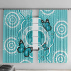 Australia Cervical Cancer Awareness Month Window Curtain Brave Strong Butterfly Aboriginal Art