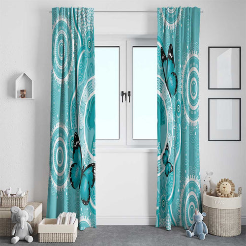 Australia Cervical Cancer Awareness Month Window Curtain Brave Strong Butterfly Aboriginal Art