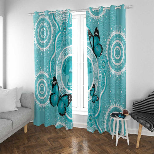 Australia Cervical Cancer Awareness Month Window Curtain Brave Strong Butterfly Aboriginal Art