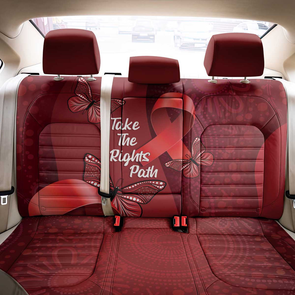 Australia AIDS Awareness Month Back Car Seat Cover Take The Rights Path Aboriginal Art