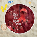 Australia AIDS Awareness Month Beach Blanket Take The Rights Path Aboriginal Art