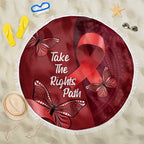 Australia AIDS Awareness Month Beach Blanket Take The Rights Path Aboriginal Art