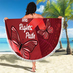 Australia AIDS Awareness Month Beach Blanket Take The Rights Path Aboriginal Art