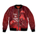Australia AIDS Awareness Month Bomber Jacket Take The Rights Path Aboriginal Art