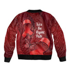 Australia AIDS Awareness Month Bomber Jacket Take The Rights Path Aboriginal Art