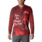 Australia AIDS Awareness Month Button Sweatshirt Take The Rights Path Aboriginal Art