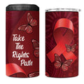 Australia AIDS Awareness Month 4 in 1 Can Cooler Tumbler Take The Rights Path Aboriginal Art