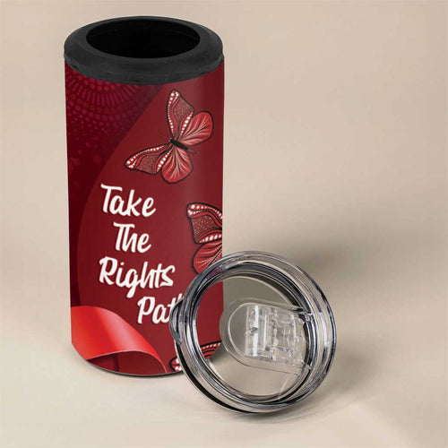 Australia AIDS Awareness Month 4 in 1 Can Cooler Tumbler Take The Rights Path Aboriginal Art