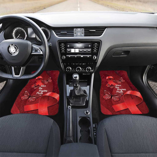 Australia AIDS Awareness Month Car Mats Take The Rights Path Aboriginal Art