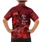 Australia AIDS Awareness Month Family Matching Mermaid Dress and Hawaiian Shirt Take The Rights Path Aboriginal Art