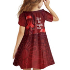 Australia AIDS Awareness Month Family Matching Summer Maxi Dress and Hawaiian Shirt Take The Rights Path Aboriginal Art