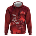 Australia AIDS Awareness Month Hoodie Take The Rights Path Aboriginal Art