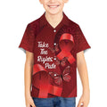 Australia AIDS Awareness Month Kid Hawaiian Shirt Take The Rights Path Aboriginal Art