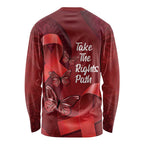 Australia AIDS Awareness Month Long Sleeve Shirt Take The Rights Path Aboriginal Art