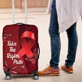Australia AIDS Awareness Month Luggage Cover Take The Rights Path Aboriginal Art