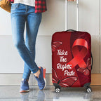 Australia AIDS Awareness Month Luggage Cover Take The Rights Path Aboriginal Art