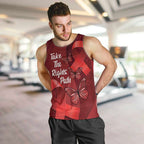 Australia AIDS Awareness Month Men Tank Top Take The Rights Path Aboriginal Art
