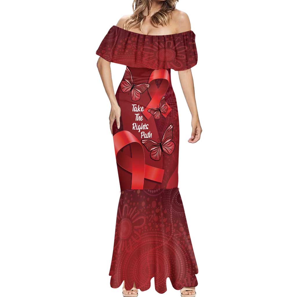 Australia AIDS Awareness Month Mermaid Dress Take The Rights Path Aboriginal Art