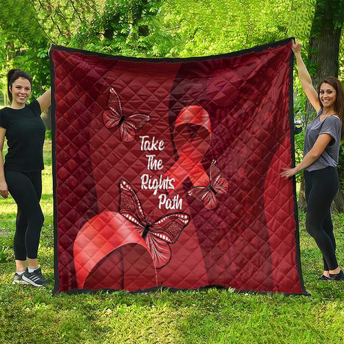 Australia AIDS Awareness Month Quilt Take The Rights Path Aboriginal Art