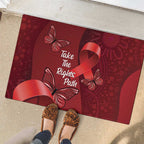 Australia AIDS Awareness Month Rubber Doormat Take The Rights Path Aboriginal Art