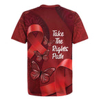 Australia AIDS Awareness Month Rugby Jersey Take The Rights Path Aboriginal Art