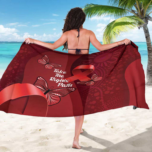 Australia AIDS Awareness Month Sarong Take The Rights Path Aboriginal Art