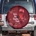 Australia AIDS Awareness Month Spare Tire Cover Take The Rights Path Aboriginal Art