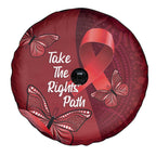 Australia AIDS Awareness Month Spare Tire Cover Take The Rights Path Aboriginal Art
