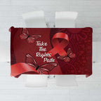 Australia AIDS Awareness Month Tablecloth Take The Rights Path Aboriginal Art