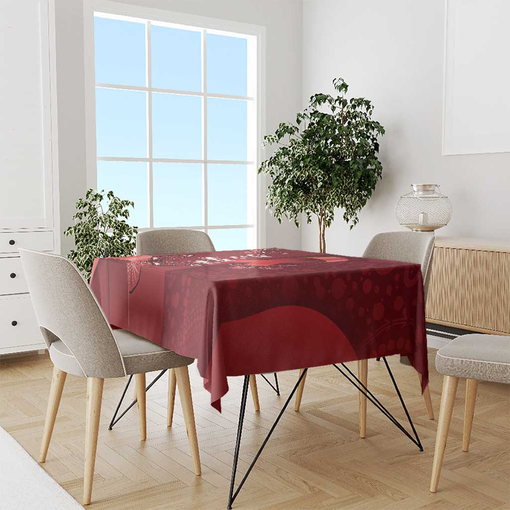 Australia AIDS Awareness Month Tablecloth Take The Rights Path Aboriginal Art