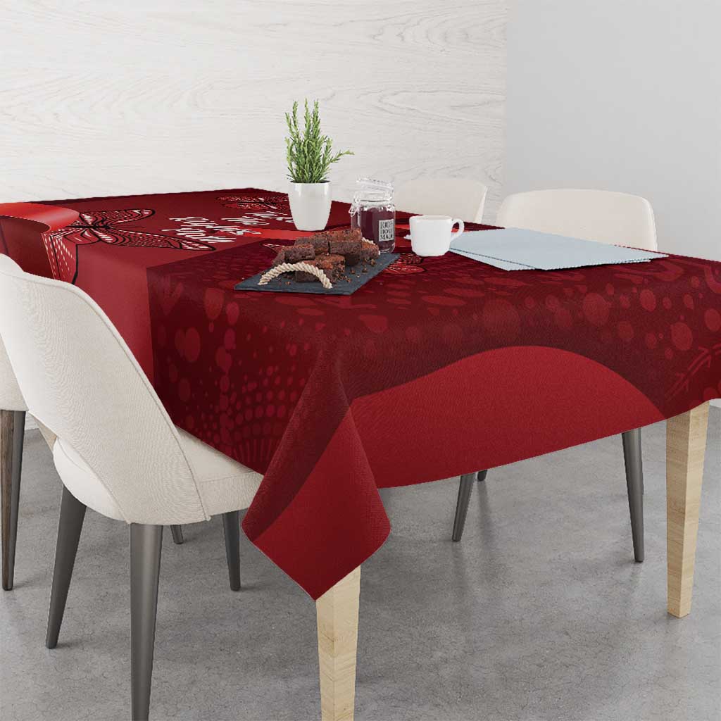 Australia AIDS Awareness Month Tablecloth Take The Rights Path Aboriginal Art