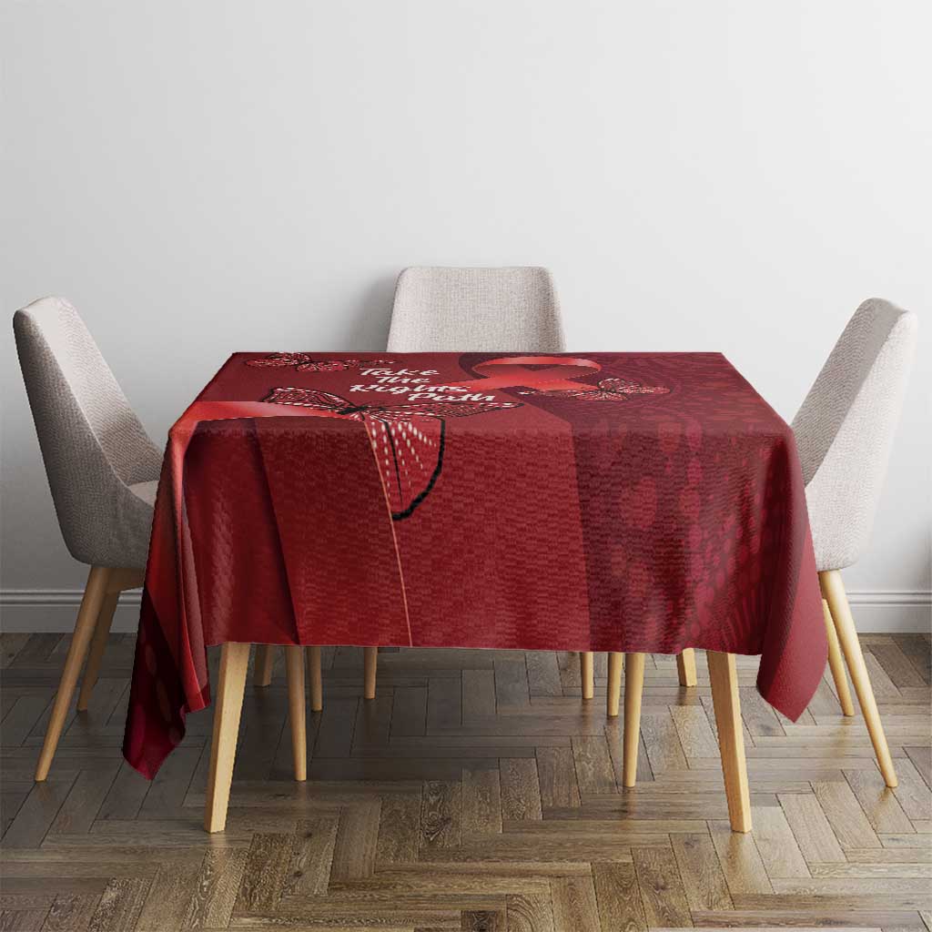 Australia AIDS Awareness Month Tablecloth Take The Rights Path Aboriginal Art